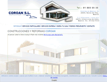 Tablet Screenshot of construcciones-coroan-madrid.com
